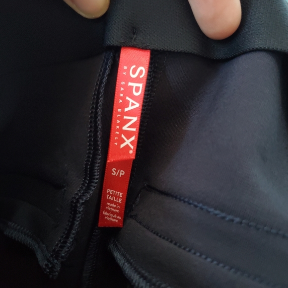 NEW SPANX The Perfect Pant Ankle Piped Skinny in Classic Navy Size Small Petite - Picture 5 of 11